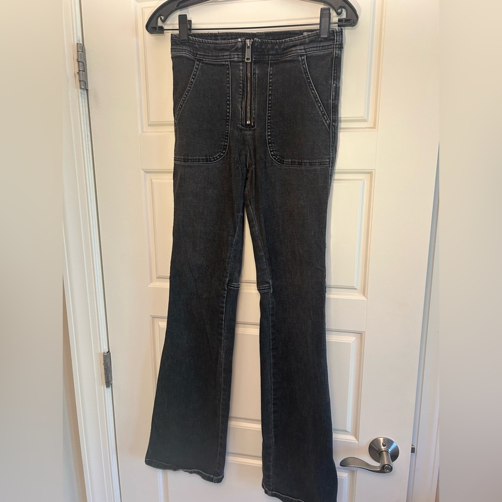 Free People Black Flare Jeans
